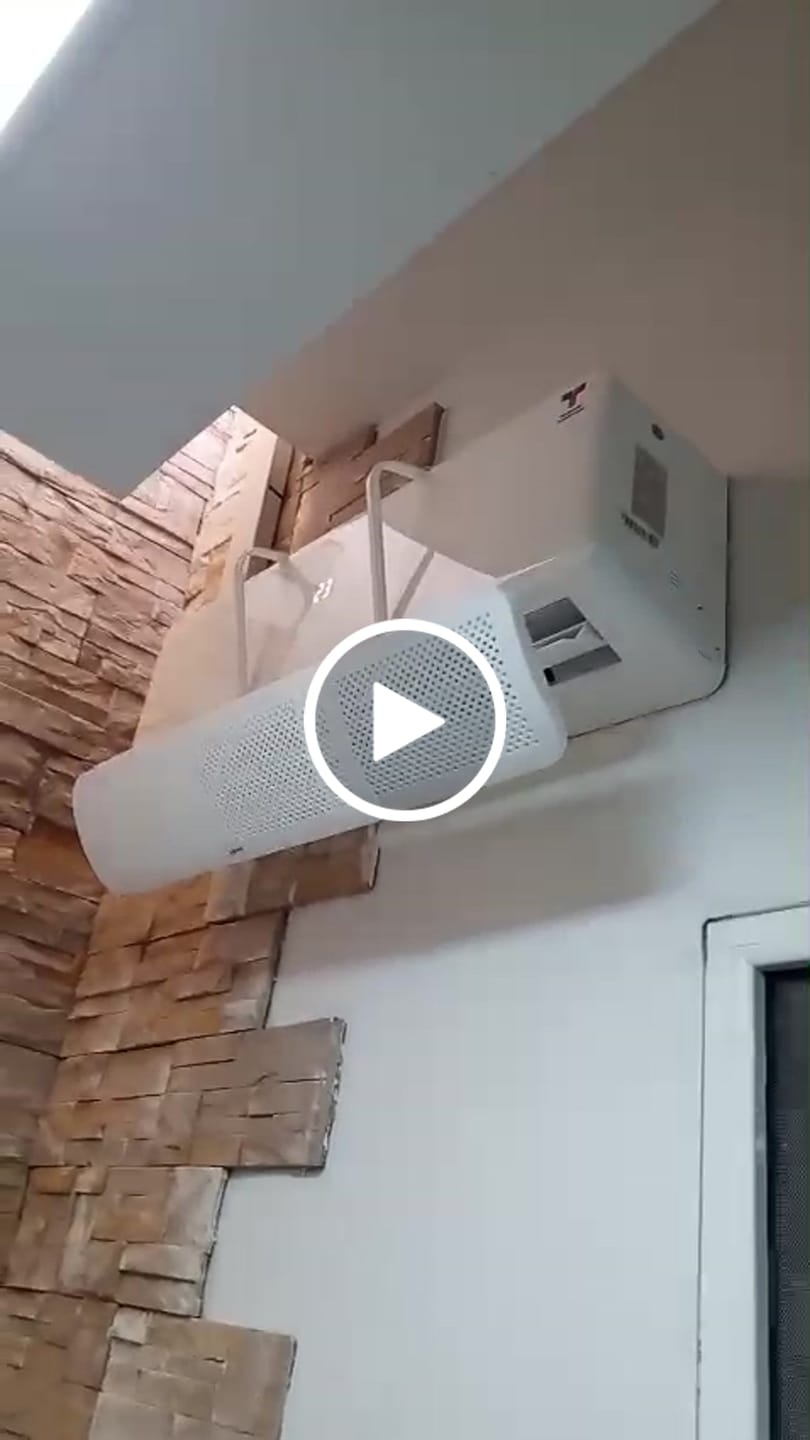 Customer video review of Deflector Disperser para Aire Acondicionado Milhome