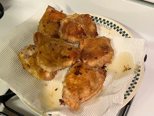 Customer photo review of Cousin T's Gourmet Crispy Fried Chicken Mix