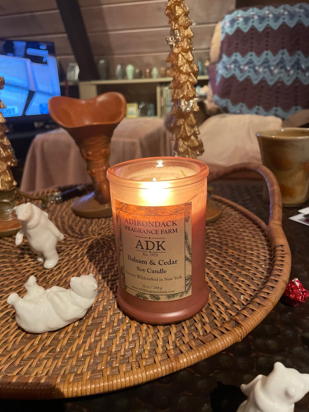 Customer photo review of Balsam & Cedar Candle