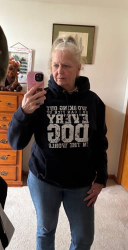 Customer photo review of Workout So I Can...  Pullover Hoodie
