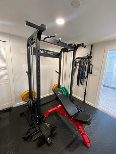 Customer photo review of Major Fitness F22 All-In-One Home Gym Power Rack