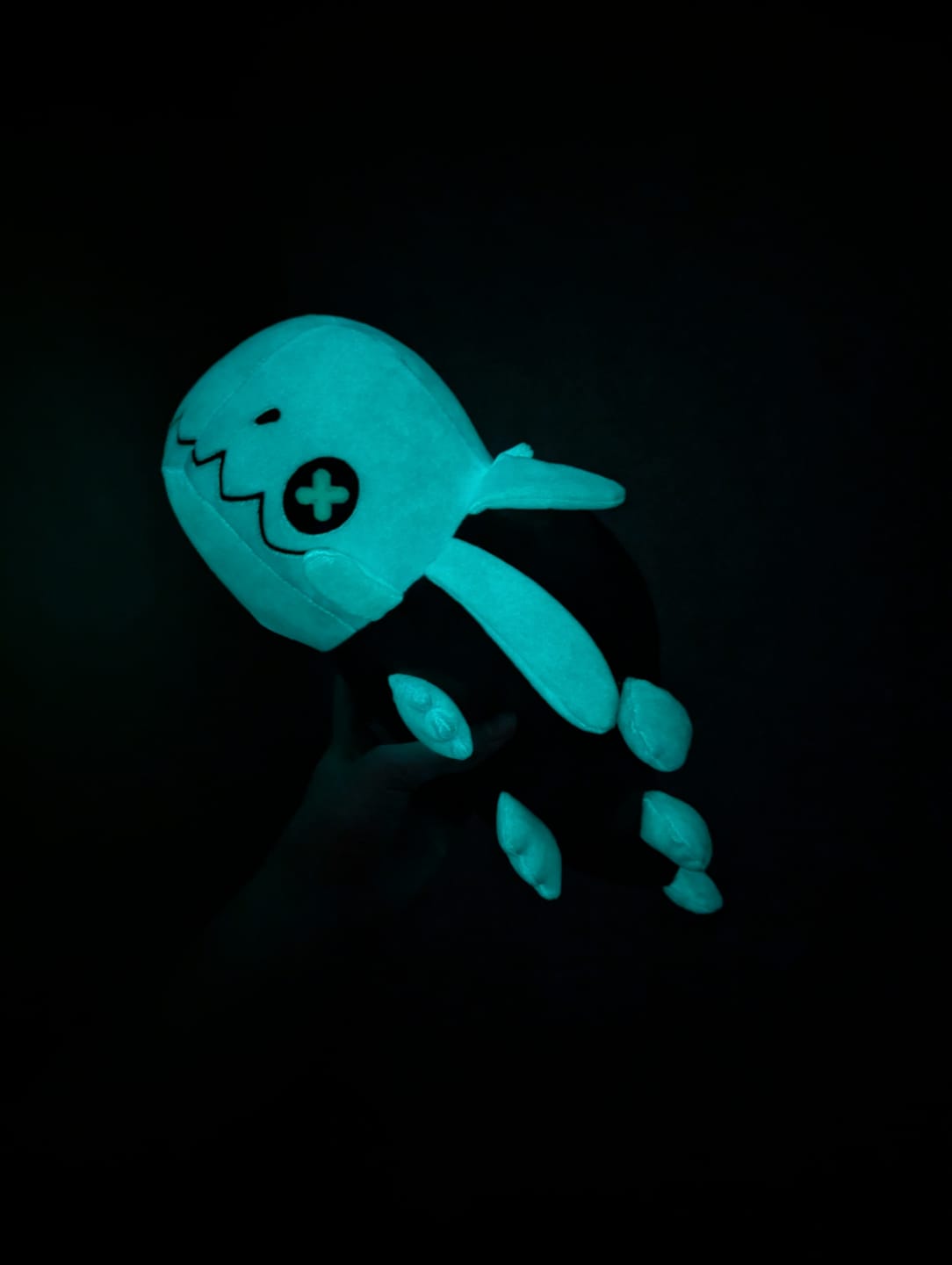 Customer photo review of Rain World - Glowing Blue Lizard Plush