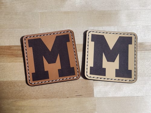 Customer photo review of Custom Leather Patches