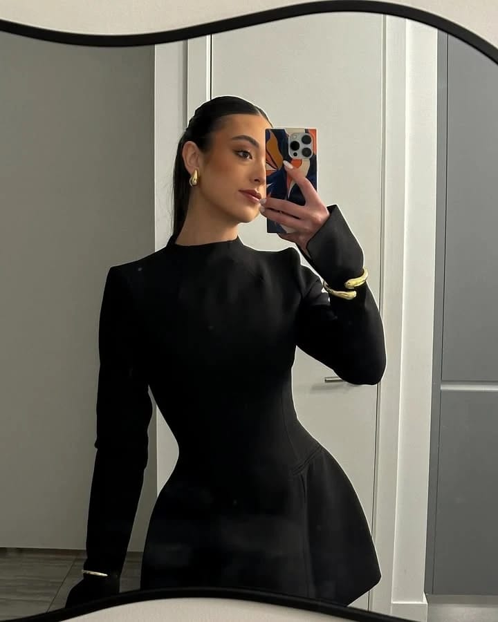 Customer photo review of Eliza Mini Dress