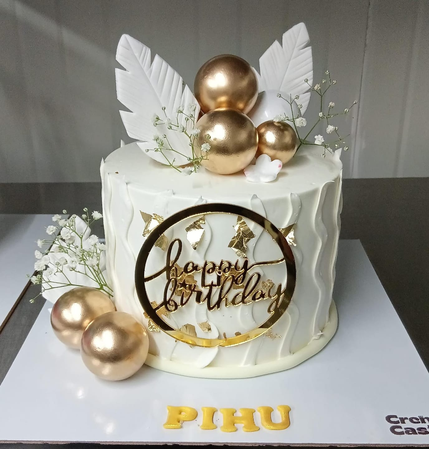 Customer photo review of Customized Flower Cake