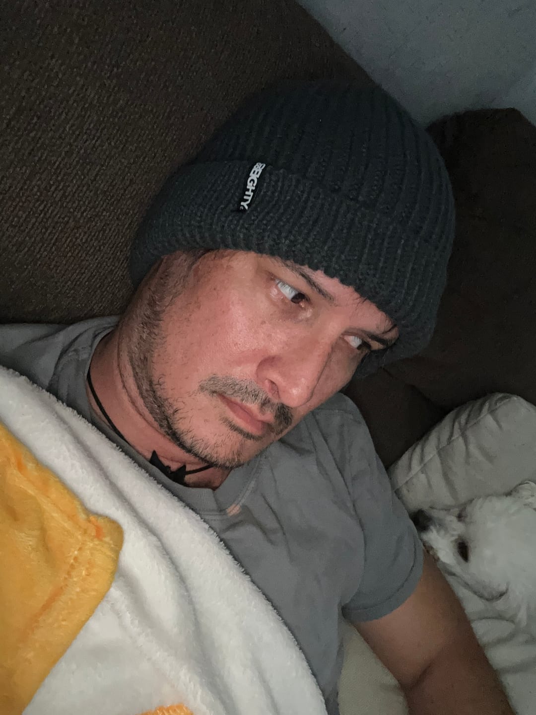 Customer photo review of 80eighty® Graphite Beanie