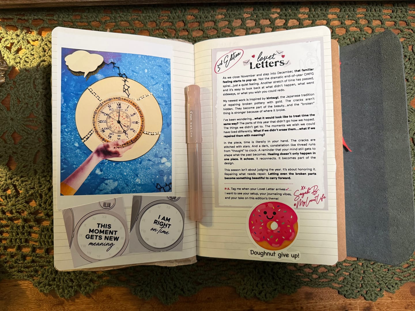 Customer photo review of Lovet Letters: The Monthly Mail Club