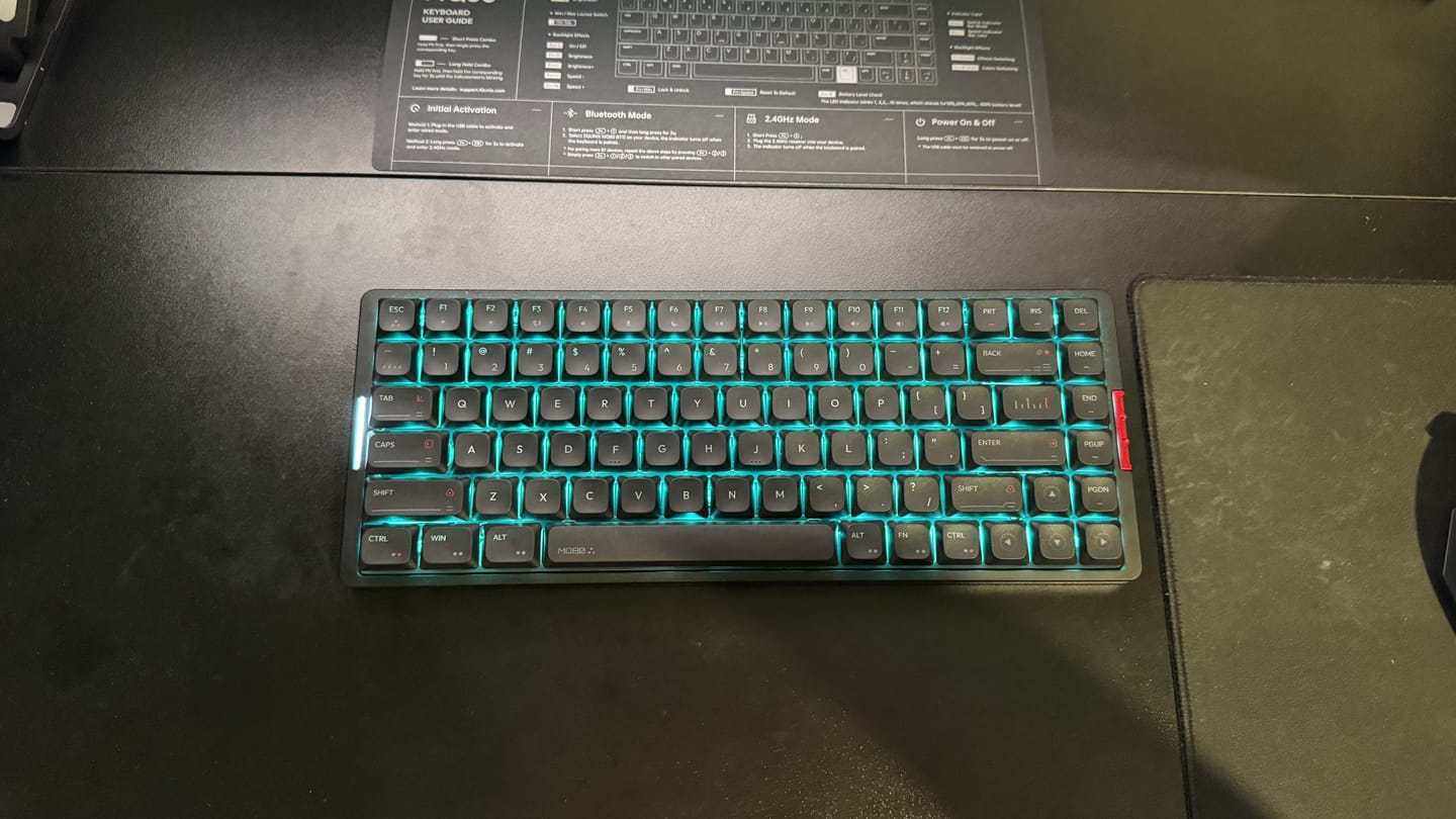Customer photo review of IQUNIX MQ80 Aluminum Low Profile Mechanical Keyboard