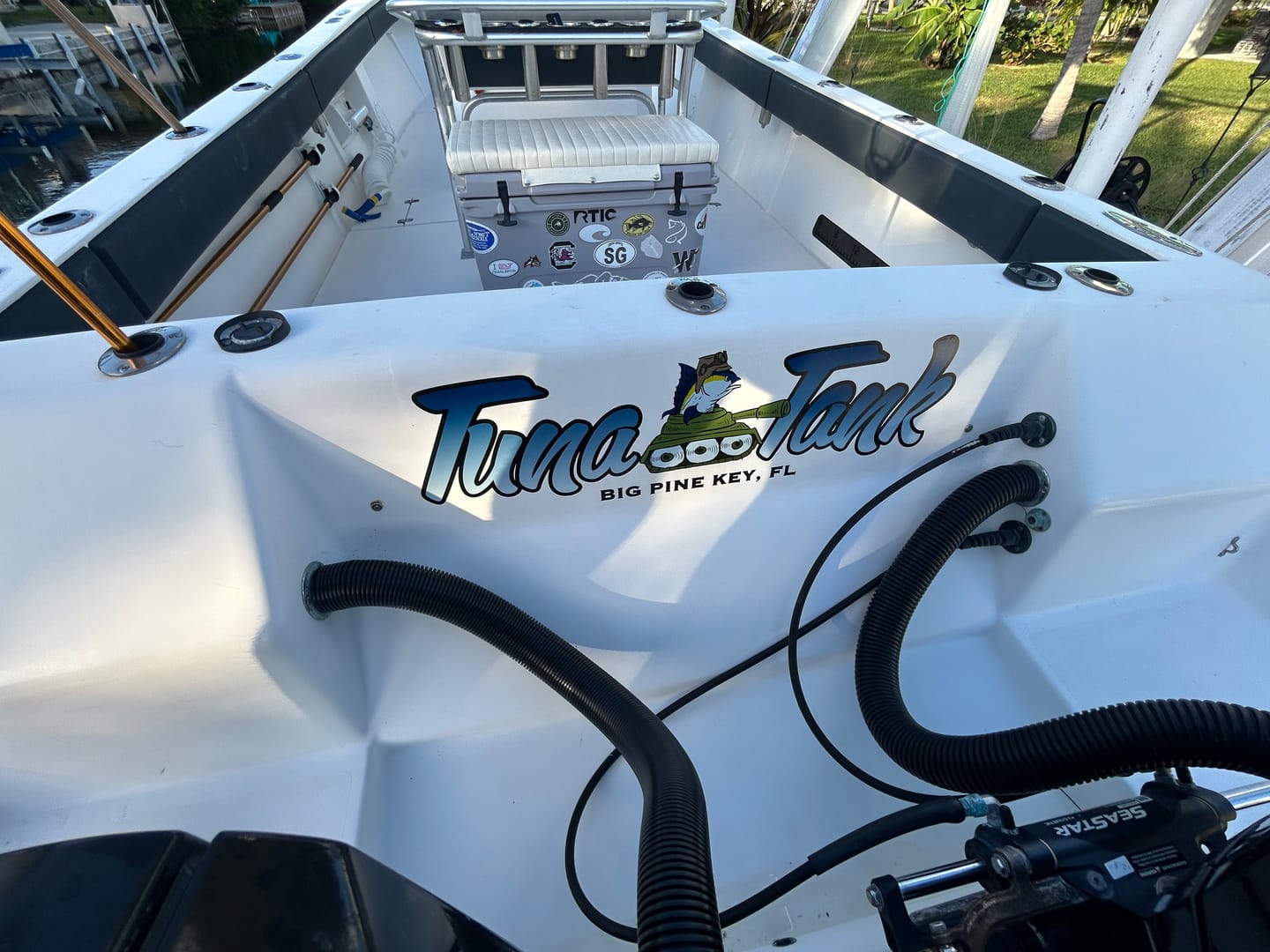 Customer photo review of Custom Digital Boat Name Logo Design