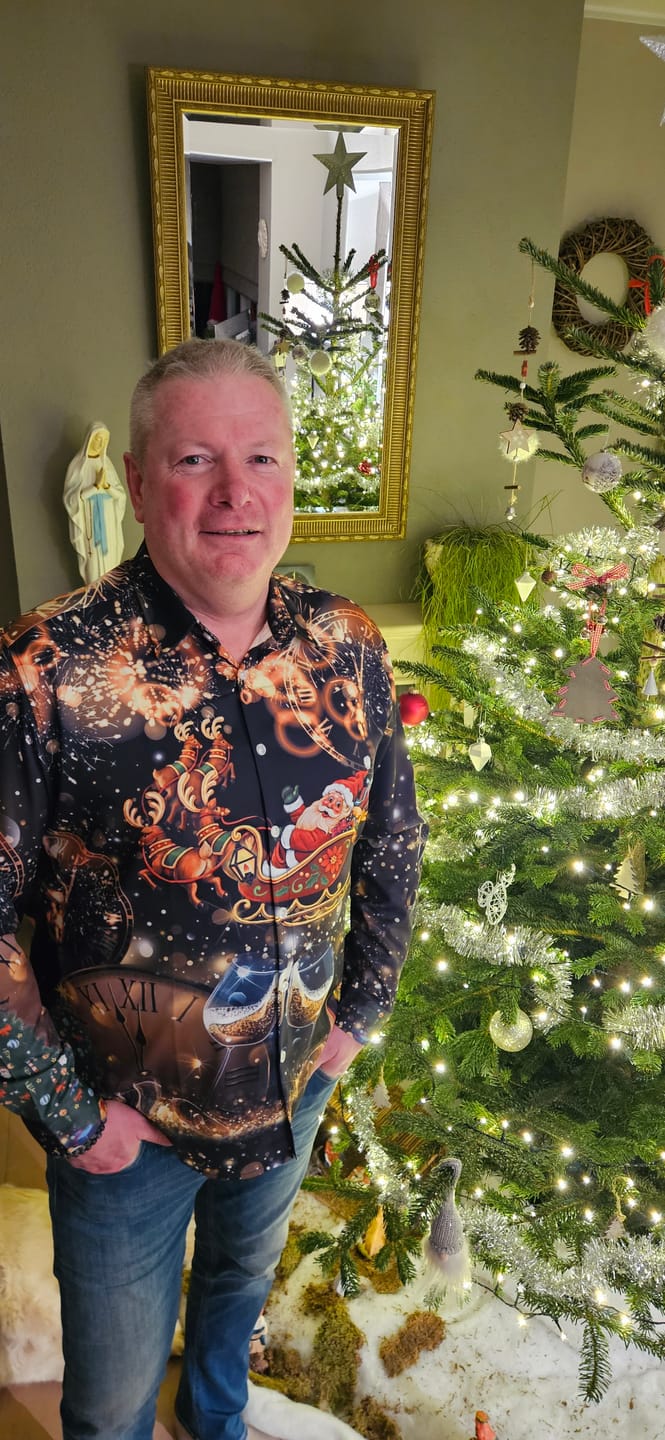 Customer photo review of Herren Langarmhemd mit Weihnachtsaufdruck