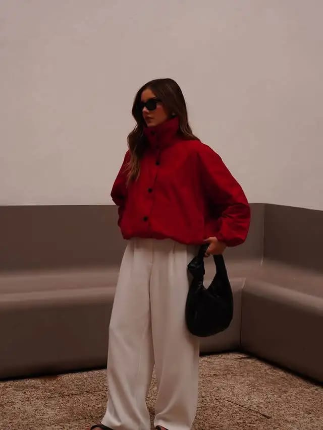 Customer photo review of Clara High-Neck Jacket