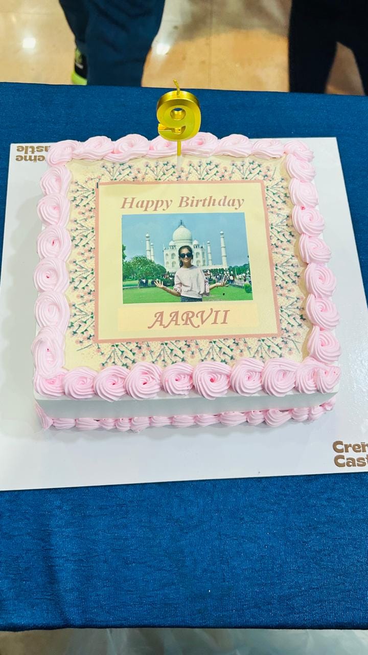 Customer photo review of Custom Birthday Photo Cake
