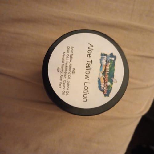 Customer photo review of Aloe Tallow Lotion