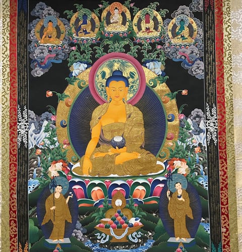 Customer photo review of Shakyamuni Buddha Thangka Painting