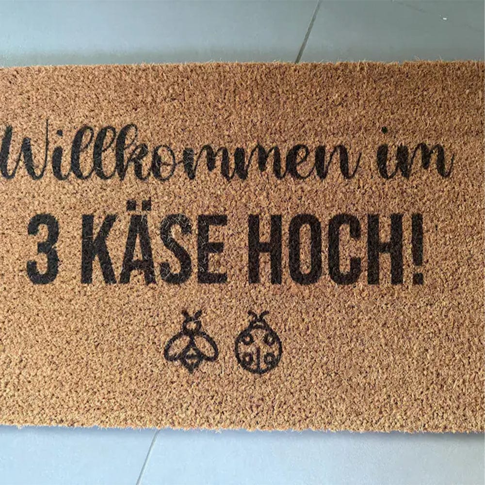 Customer photo review of Fußmatte aus Kokos personalisierbar – Individuelle Türmatte mit eigenem Motiv & Logo