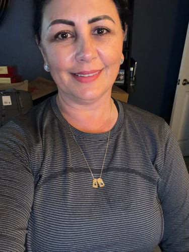 Customer photo review of BE YOU Gold & Silver Scapular