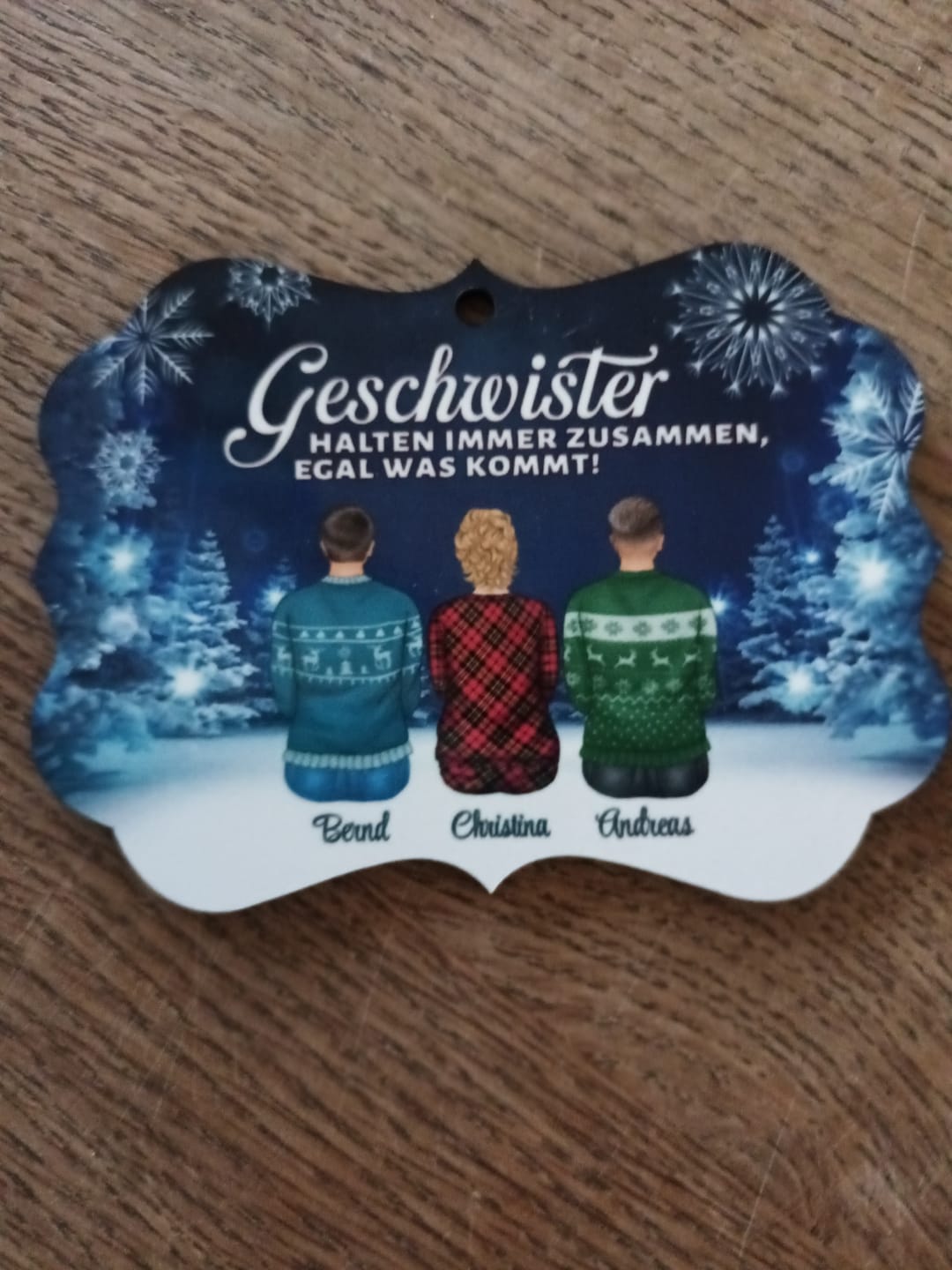 Customer photo review of Weihnachten mit der Familie - Familien-Baumschmuck