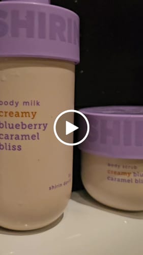 Customer video review of Body Milk Creamy Blueberry Caramel Bliss