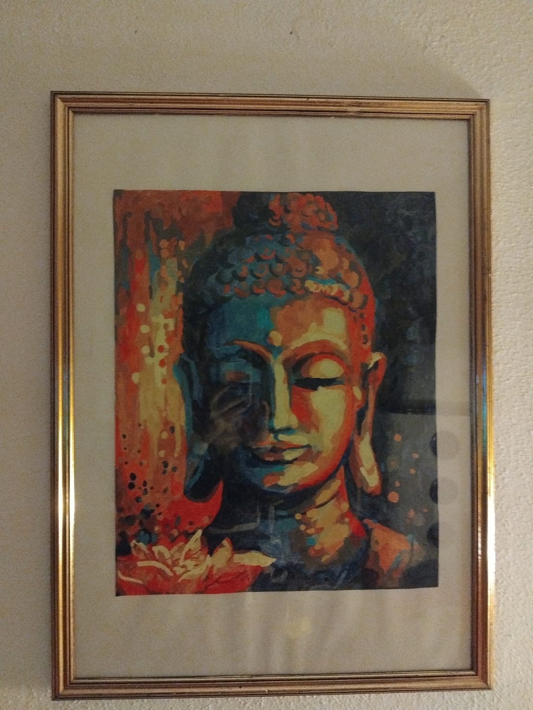 Customer photo review of Malen nach Zahlen - Buddha mit Blume