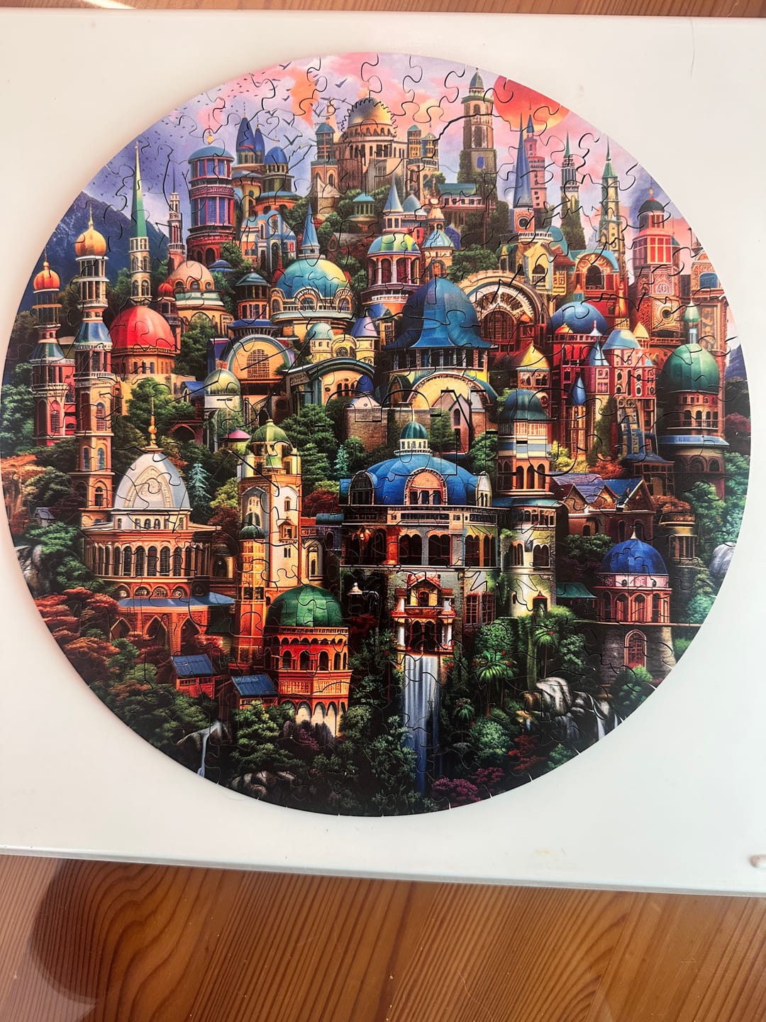 Customer photo review of Enchanted City - Wooden Puzzle