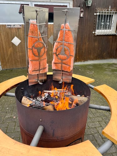 Customer photo review of BJÖRN - Flammlachsbrett aus Edelstahl