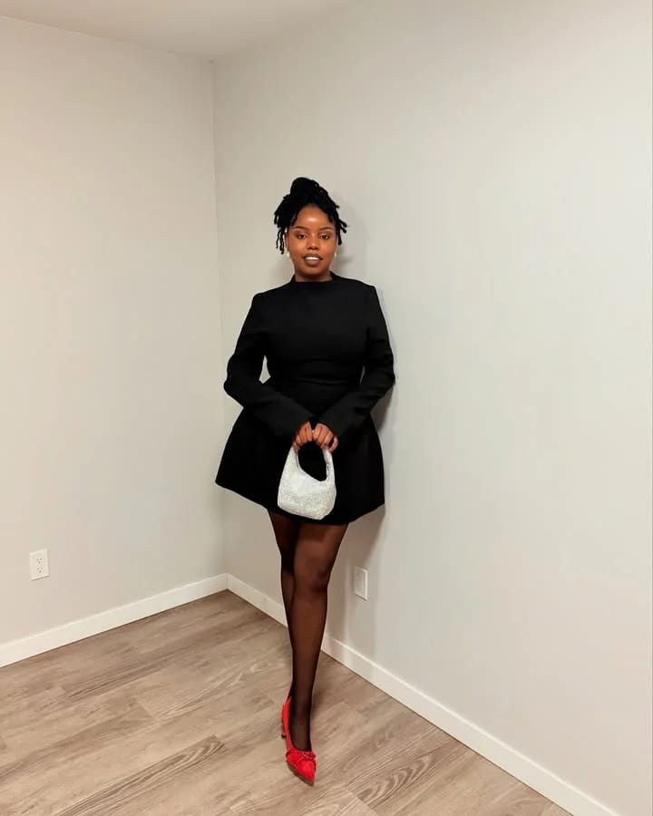 Customer photo review of Eliza Mini Dress