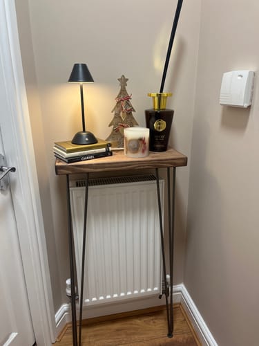 Customer photo review of Rustic Hairpin Console Table | 22.5cm Depth