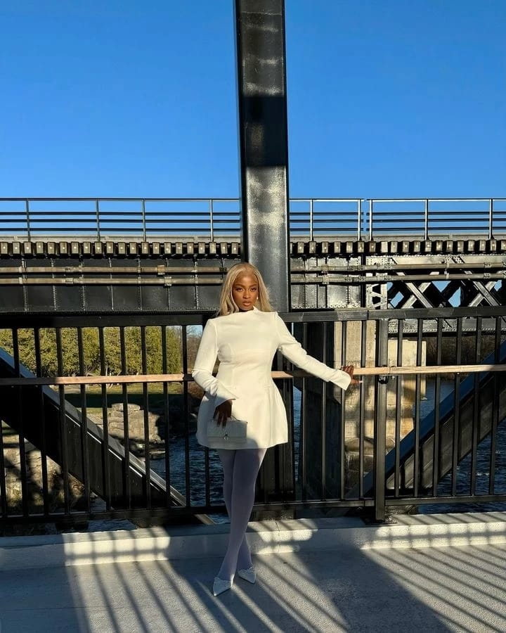 Customer photo review of Eliza Mini Dress