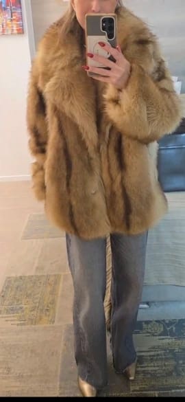 Customer photo review of Fiona Faux Fur Coat