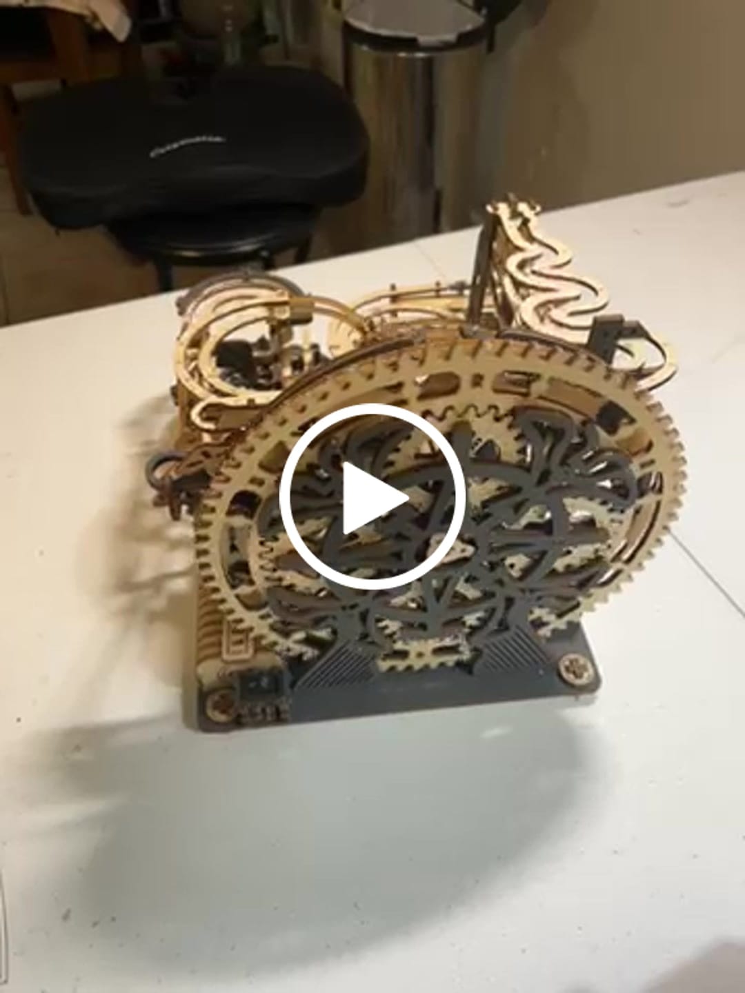 Customer video review of rokrgeek Electric Marble Run 3d wooden puzzle