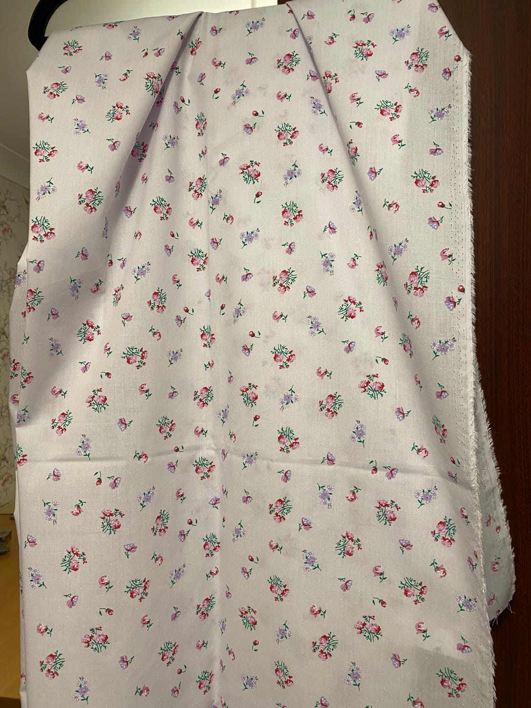 Customer photo review of Rose Bouquets Polycotton Fabric