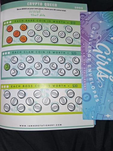 Customer photo review of Pretty Girls stack like this Book and Envelopes set