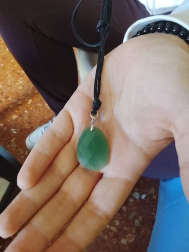 Customer photo review of Colgante de Plata con Aventurina || Suerte - Bienestar