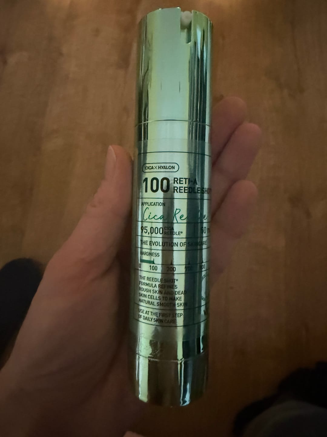Customer photo review of Serums-būsteris ar mikroadatām un retinolu VT Cosmetics Reti-A Reedle Shot 100