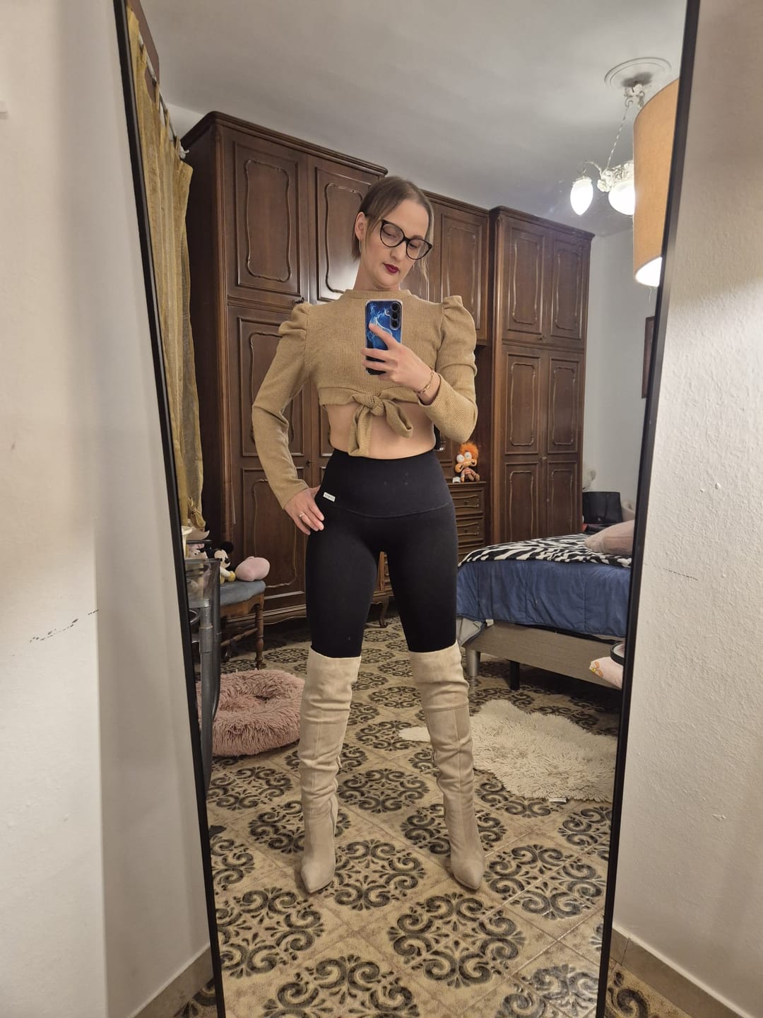 Customer photo review of Leggings Push Up All-Up Nero Liquirizia