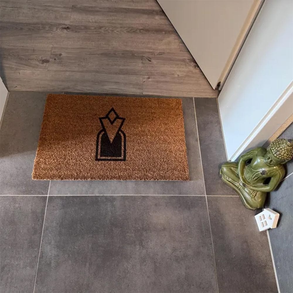 Customer photo review of Fußmatte aus Kokos personalisierbar – Individuelle Türmatte mit eigenem Motiv & Logo