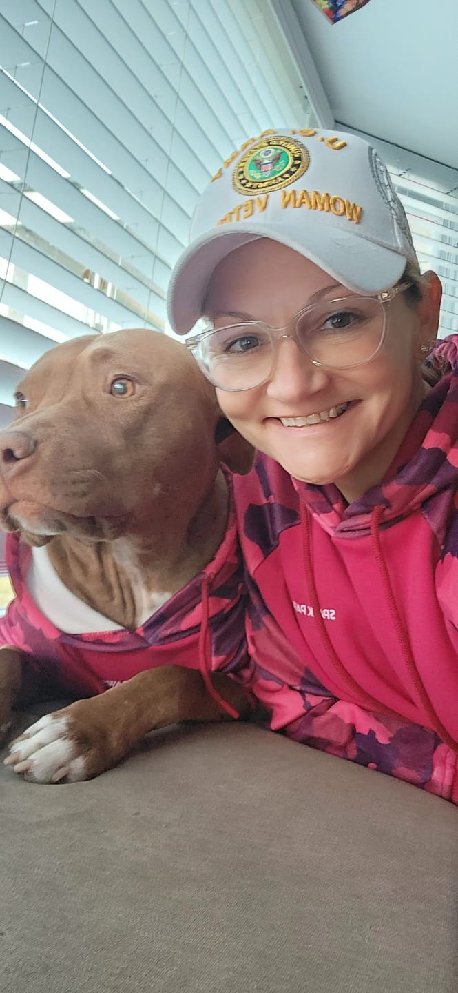 Customer photo review of Fuchsia Camo Human Hoodie