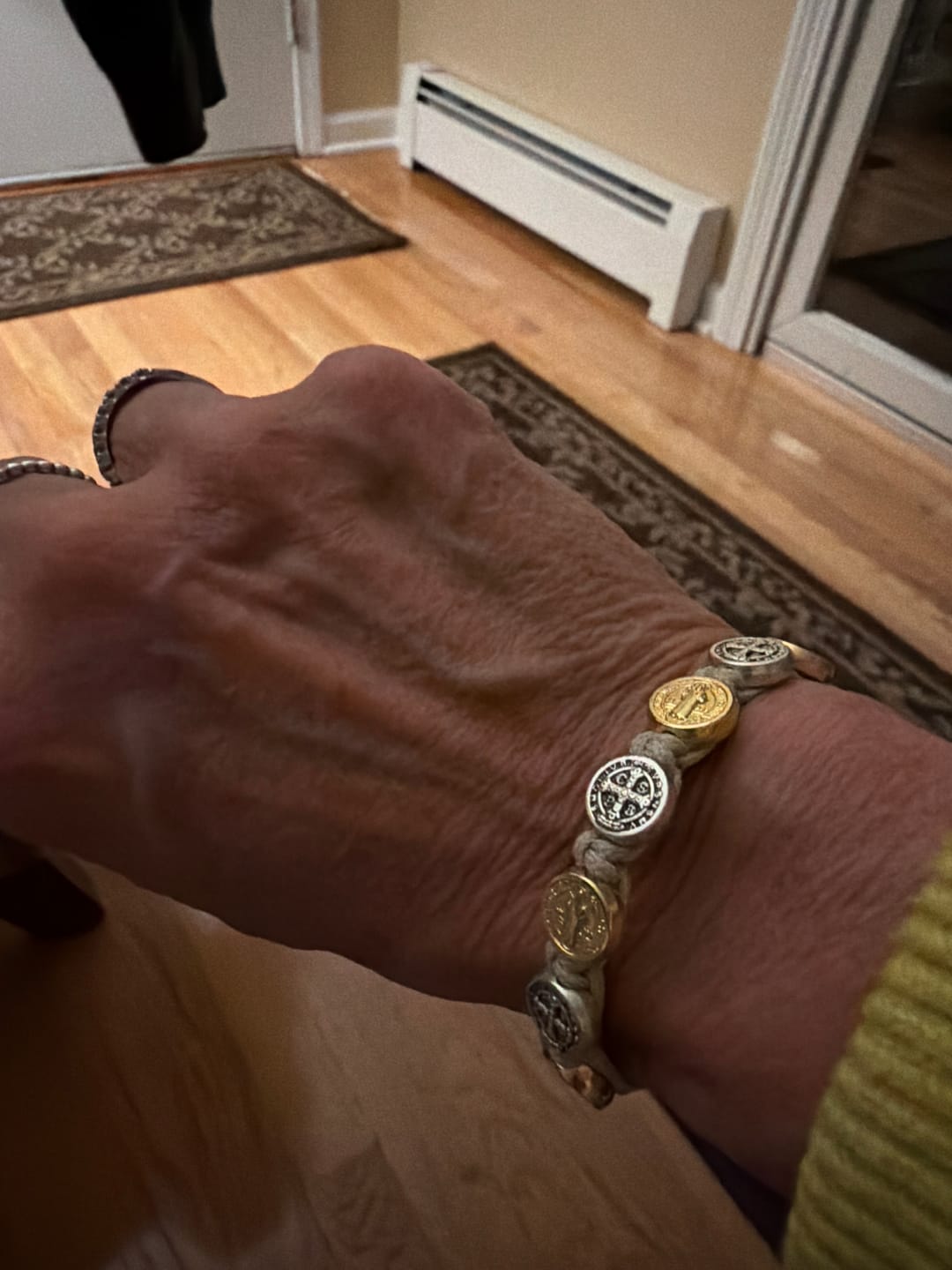 Customer photo review of Benedictine Blessing Bracelet - Mixed Metals