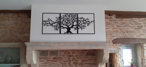 Customer photo review of Décoration murale en métal moderne - Triptyque Arbre De Vie (P01)