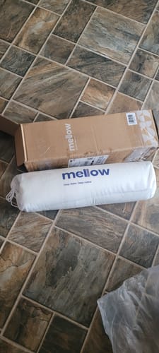 Customer photo review of Mellow Hotel Pillow Waterproof & Stain-Resistant