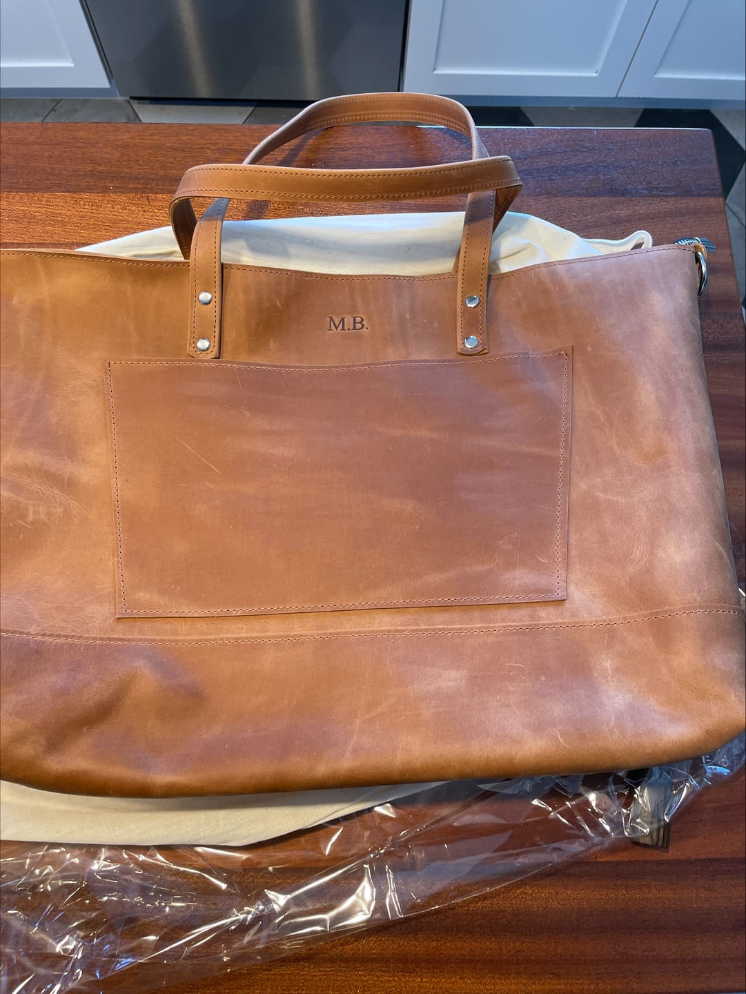 Customer photo review of Laptop Tote Bag Lisbon