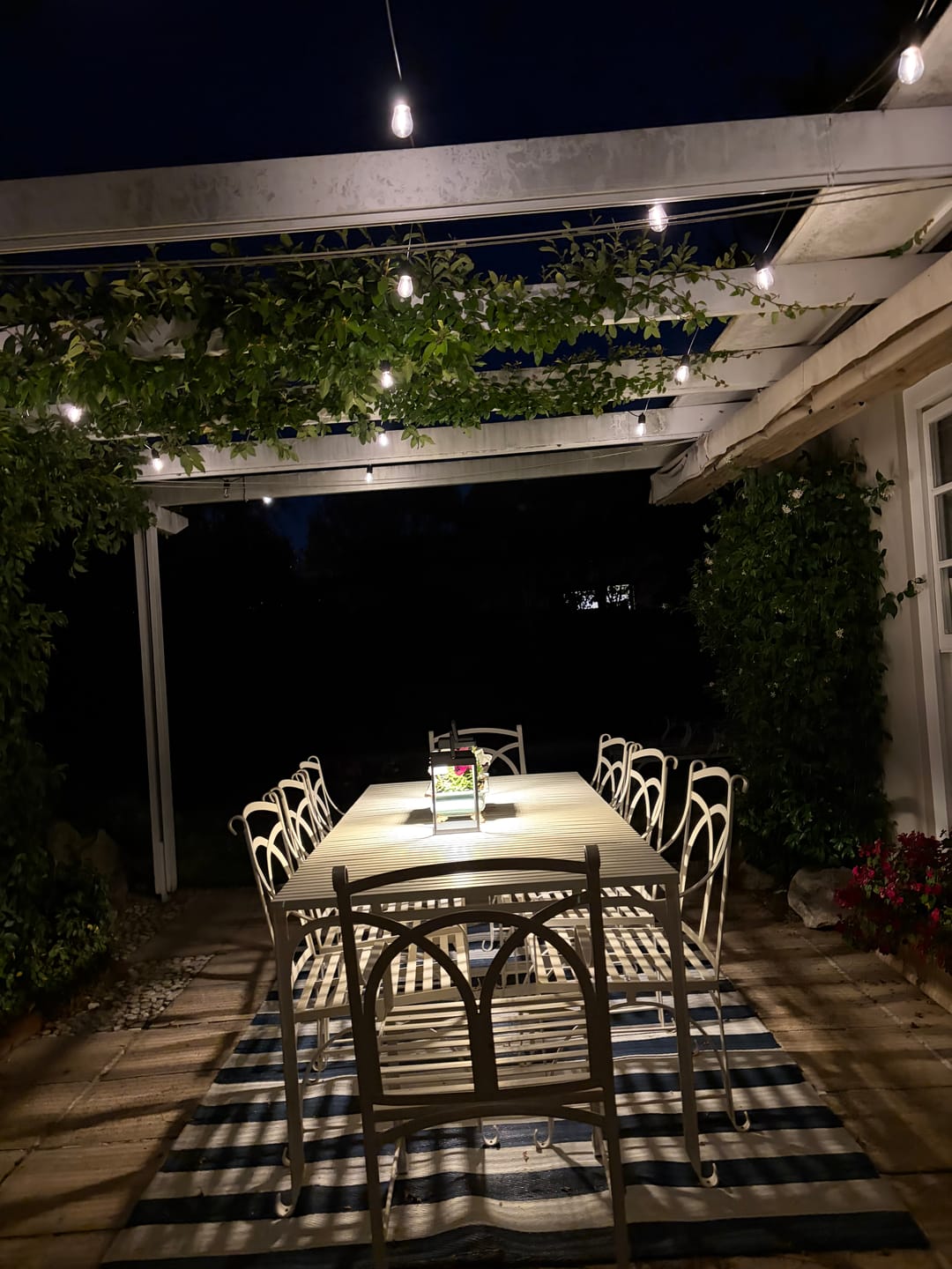 Customer photo review of Solar Festoon Bulb String Lights