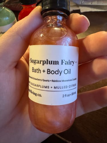 Customer photo review of Sugarplum Fairy Bath & Body Oil