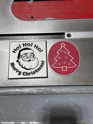 Customer photo review of ColorCore HDPE Plastic - Premium Multi-Layer Engravable Sheets