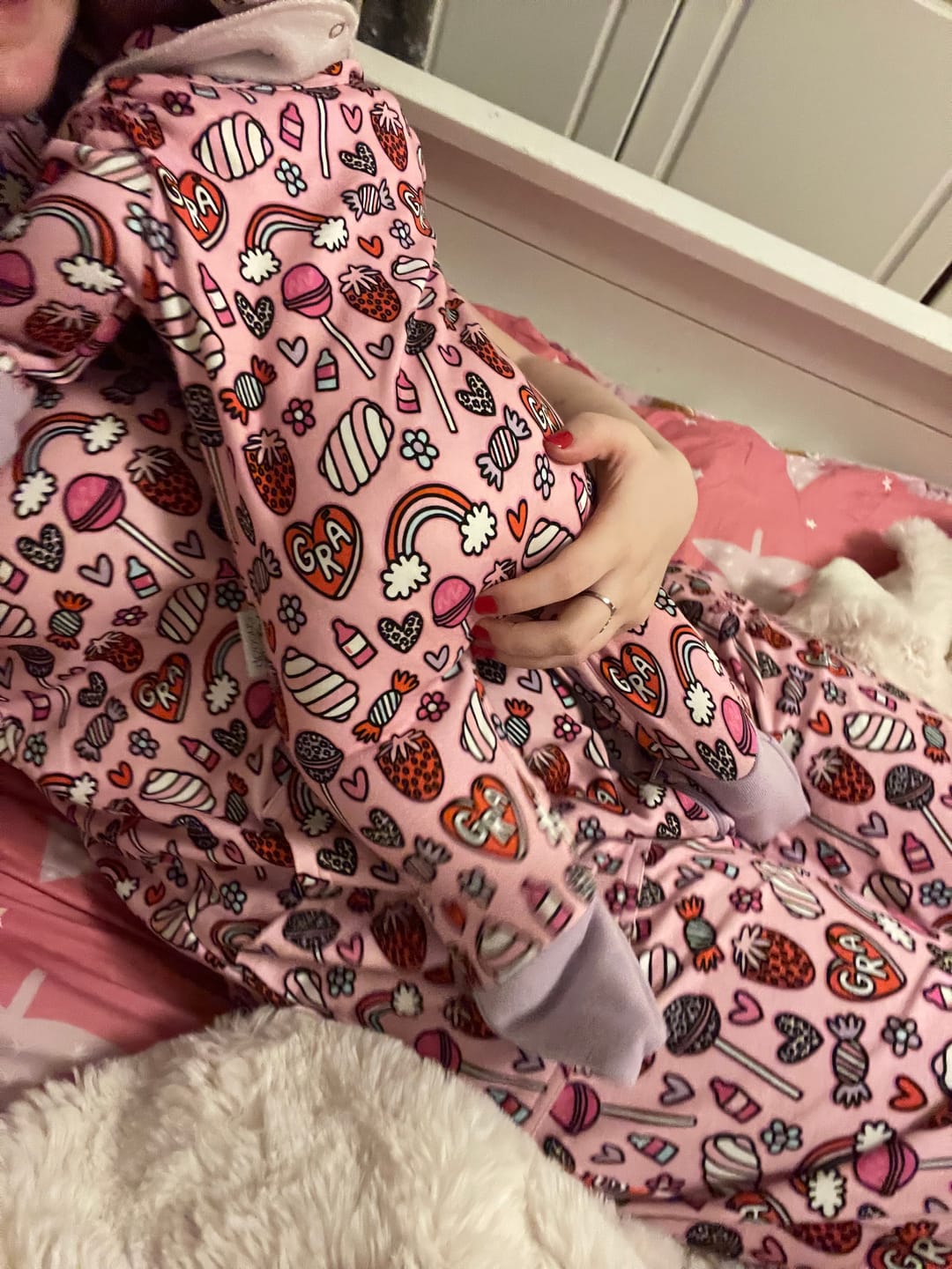 Customer photo review of Grá Adult Onesie