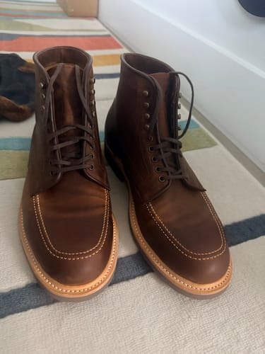 Customer photo review of Indiana Moctoe Boot  - luosjiet®boots - Red Brown Crazy Horse Cowhide