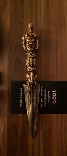 Customer photo review of Vajravārāhī WEALTH Vajra for Eliminating Poverty