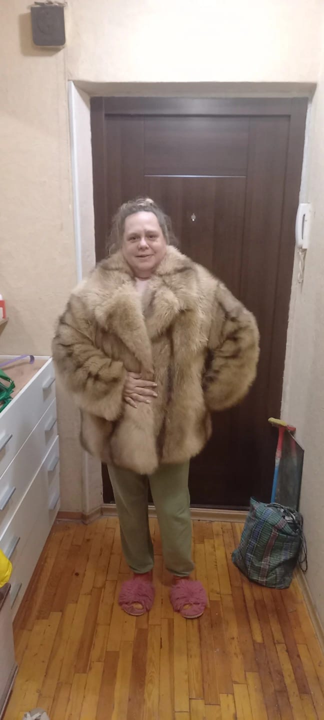 Customer photo review of Fiona Faux Fur Coat