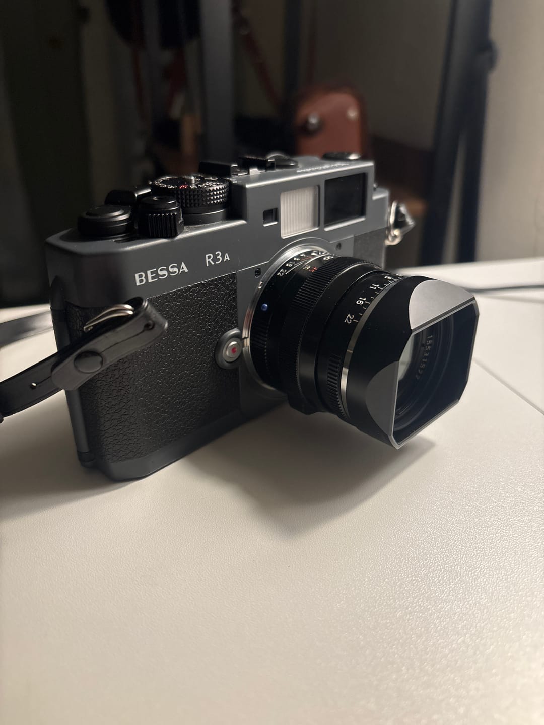 Customer photo review of Square Lens Hood for Voigtlander 35/40/50mm (Black Aluminum) v2