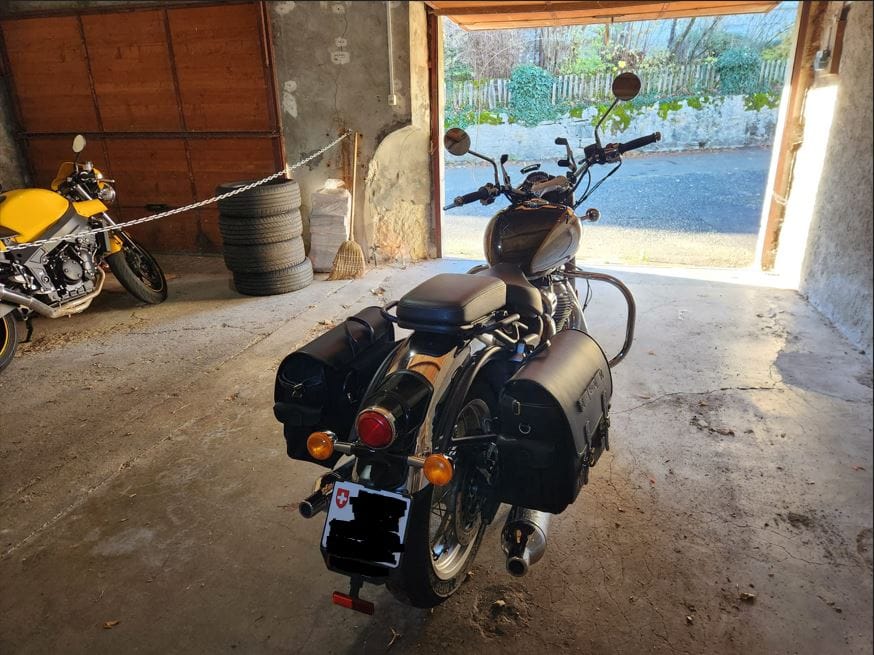 Customer photo review of expedition saddlebag without saddlestay
